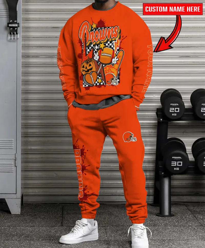 Cleveland Browns Sweatshirt and Sweatpants Set