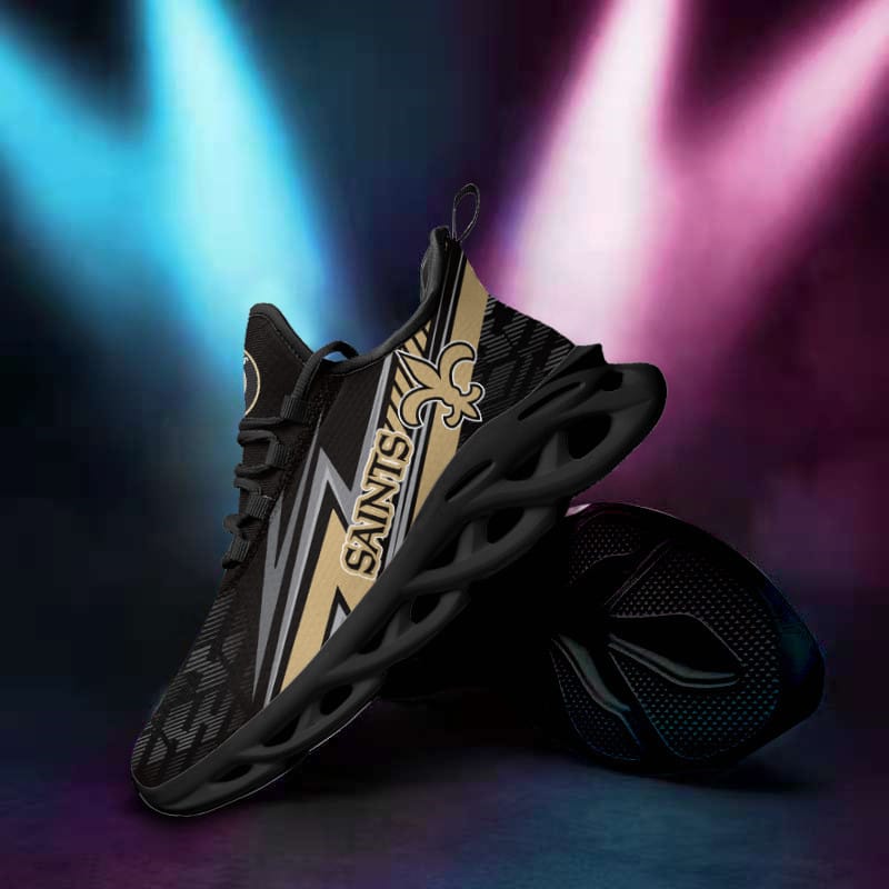 New Orleans Saints Yezy Running Sneakers Display