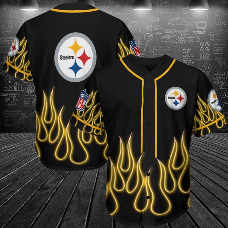 Pittsburgh Steelers Personalized Baseball Jersey