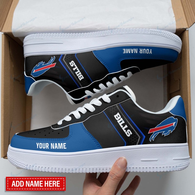 Buffalo Bills Personalized AF1 Shoes Top View