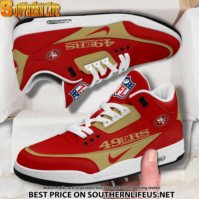 San Francisco 49ers JD3 New Sport Football Sneakers Image 2