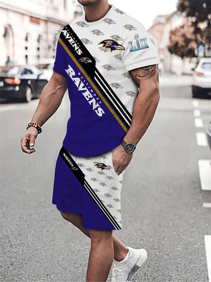 Baltimore Ravens T-Shirt and Shorts