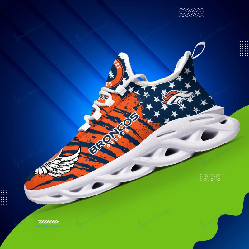 Denver Broncos Yezy Running Sneakers Design