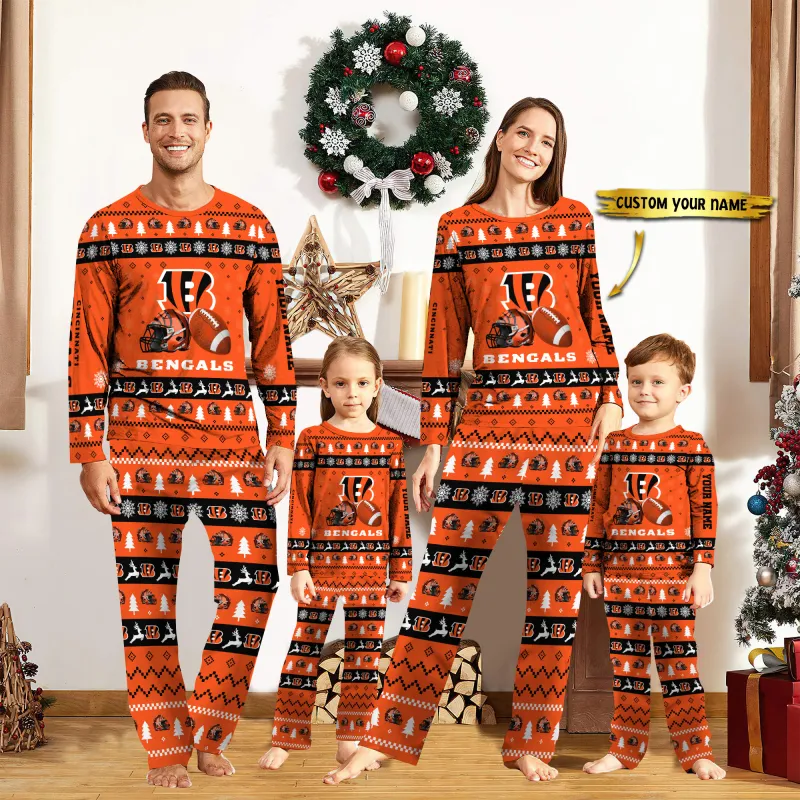 Cincinnati Bengals Personalized Pajamas Set Image 1