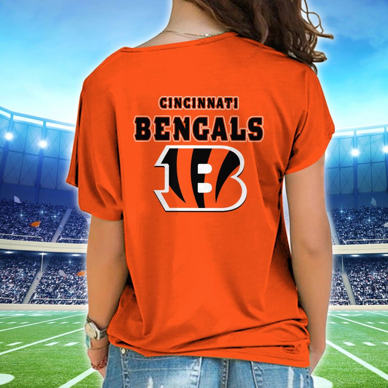 Cincinnati Bengals One Shoulder Shirt Back View