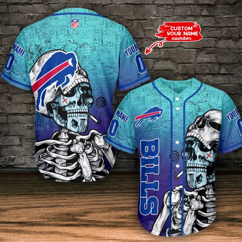 Buffalo Bills Personalized Baseball Jersey