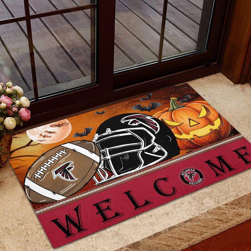 Halloween Doormat for Football Fans