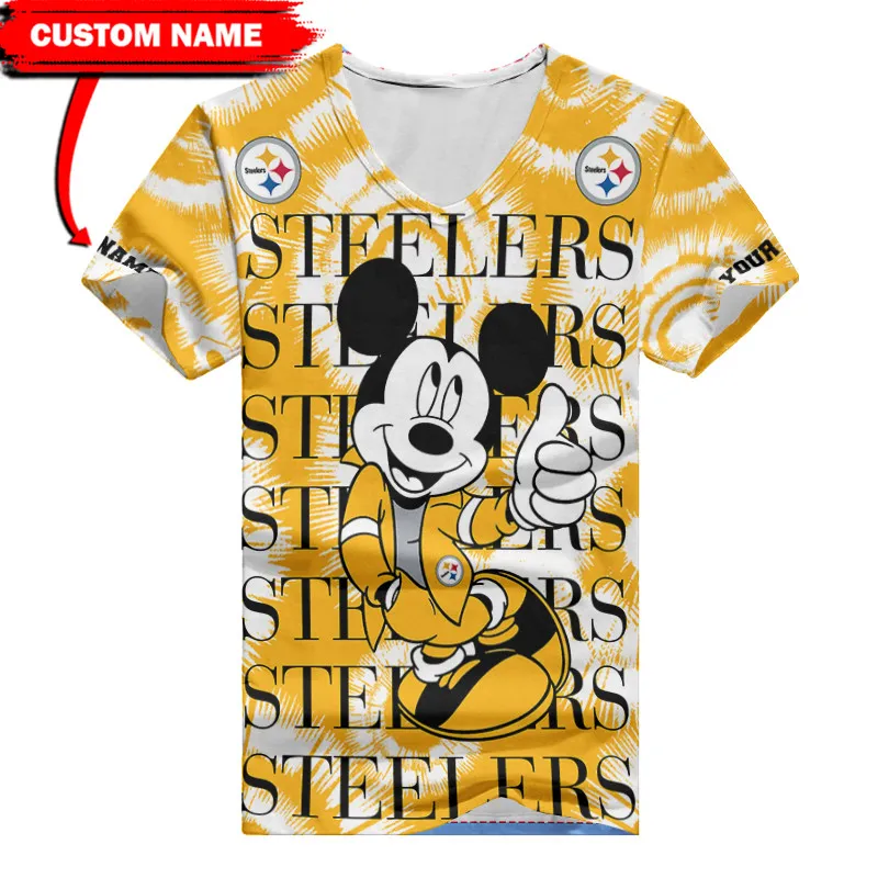 Pittsburgh Steelers V-neck T-shirt for Women