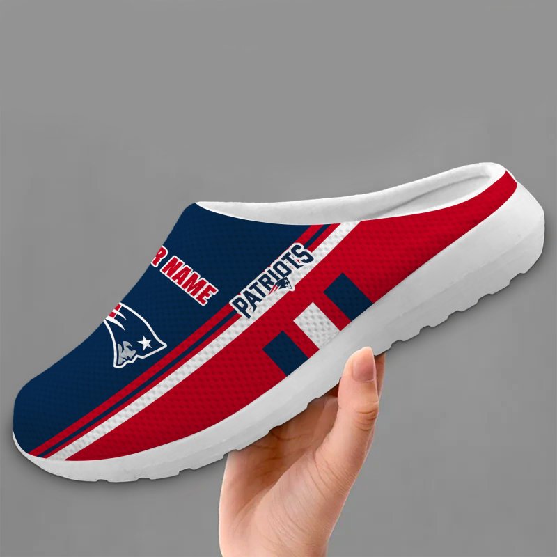 Personalized New England Patriots Slip-on Half Shoes