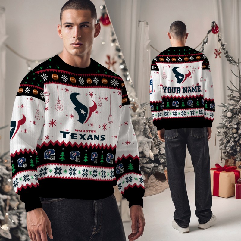 Houston Texans Ugly Christmas Sweater Studio