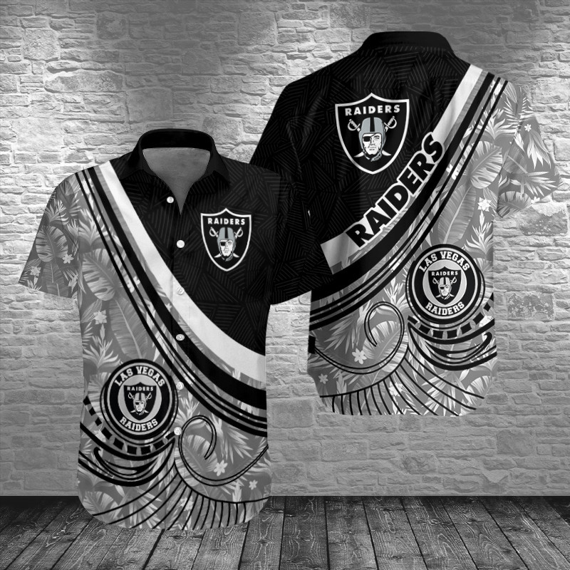 Sizing Chart for Las Vegas Raiders Button Shirt BG742