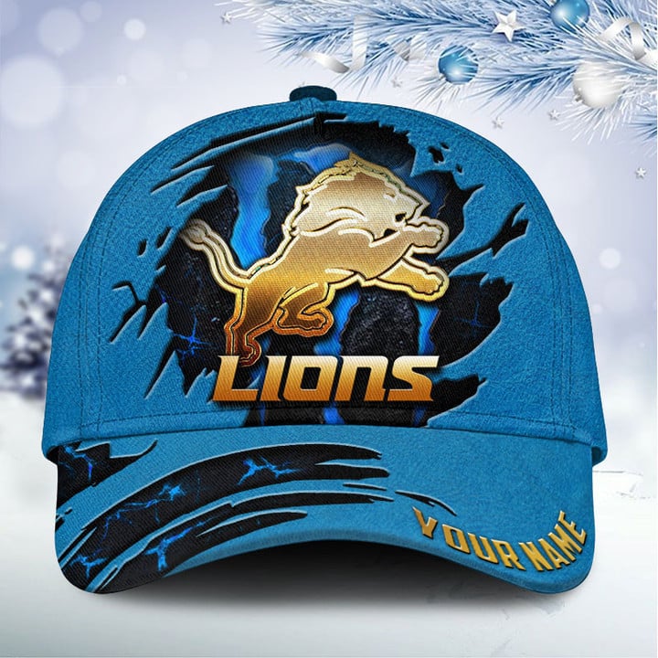 Detroit Lions Personalized Classic Cap