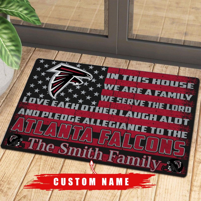 Atlanta Falcons Personalized Doormat