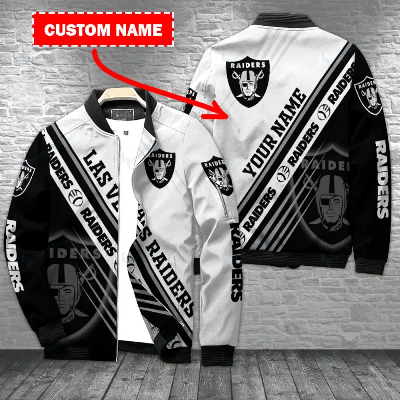 Las Vegas Raiders Personalized Bomber Jacket