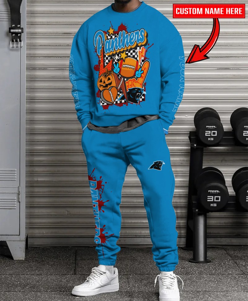 Carolina Panthers Sweatshirt and Sweatpants Set