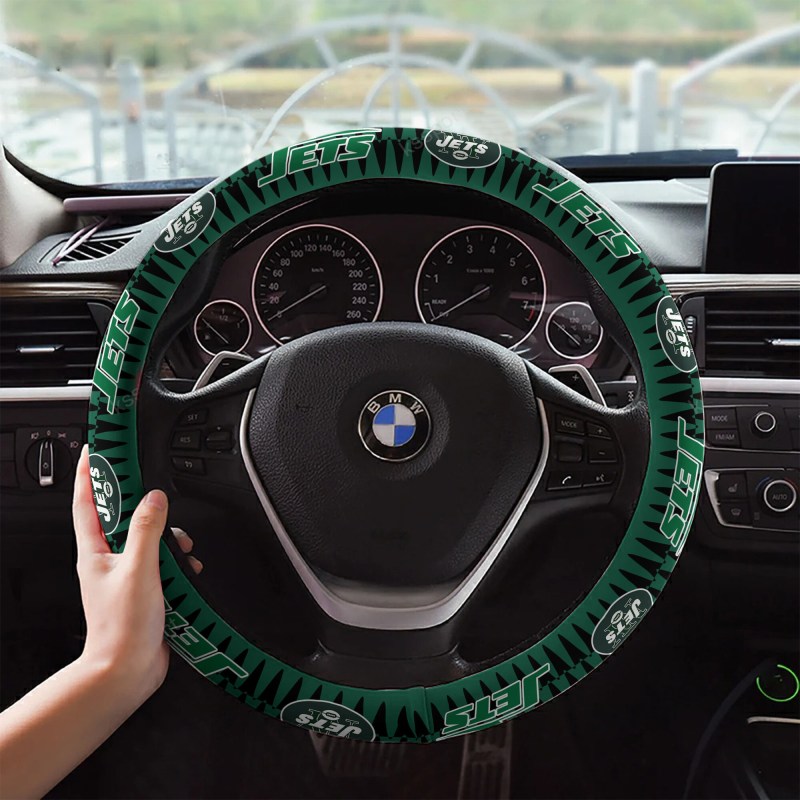 New York Jets Custom 3D Steering Wheel Cover