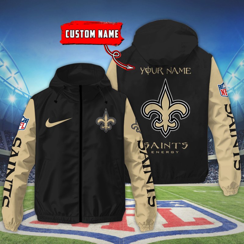 New Orleans Saints Outdoor Jacket Front View