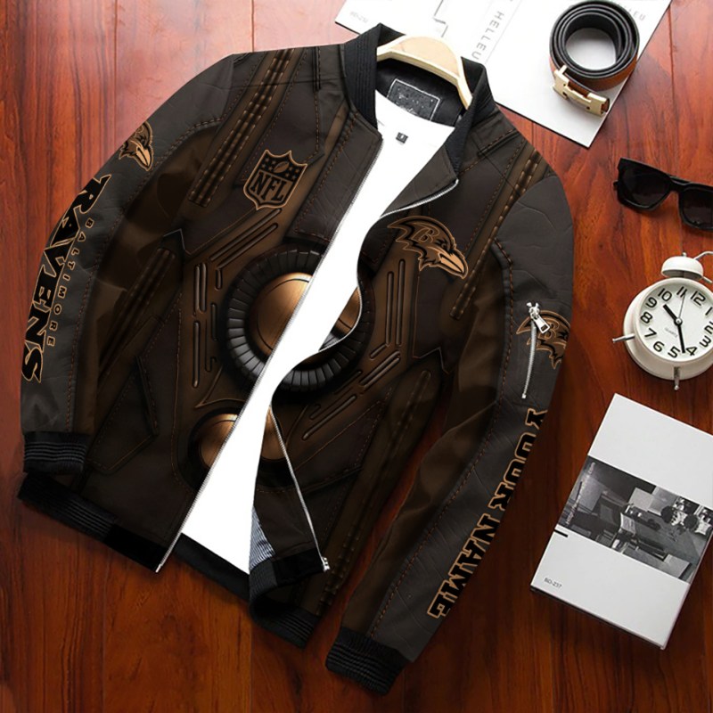 Baltimore Ravens Bomber Jacket Back