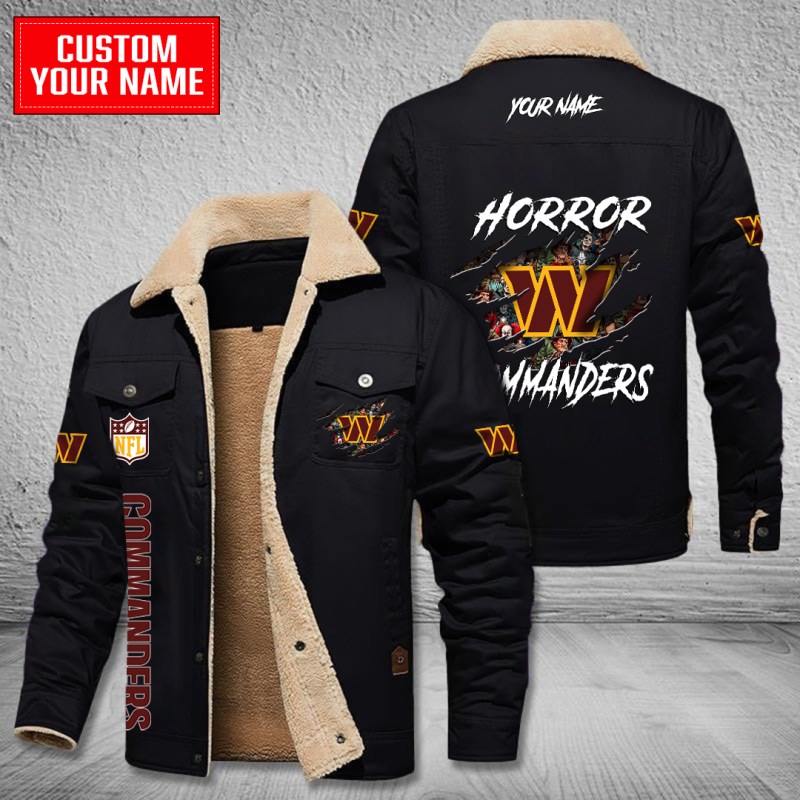 Washington Commanders Bomber Jacket Black