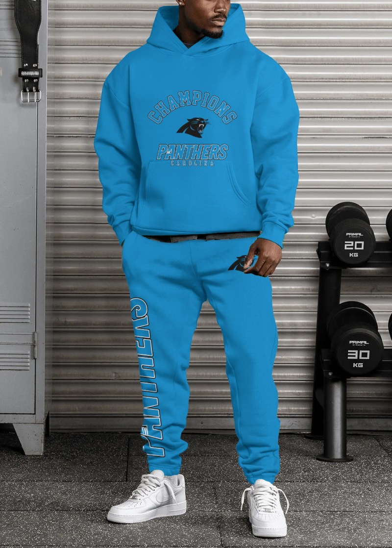 Carolina Panthers Combo Pullover Hoodie and Sweatpants