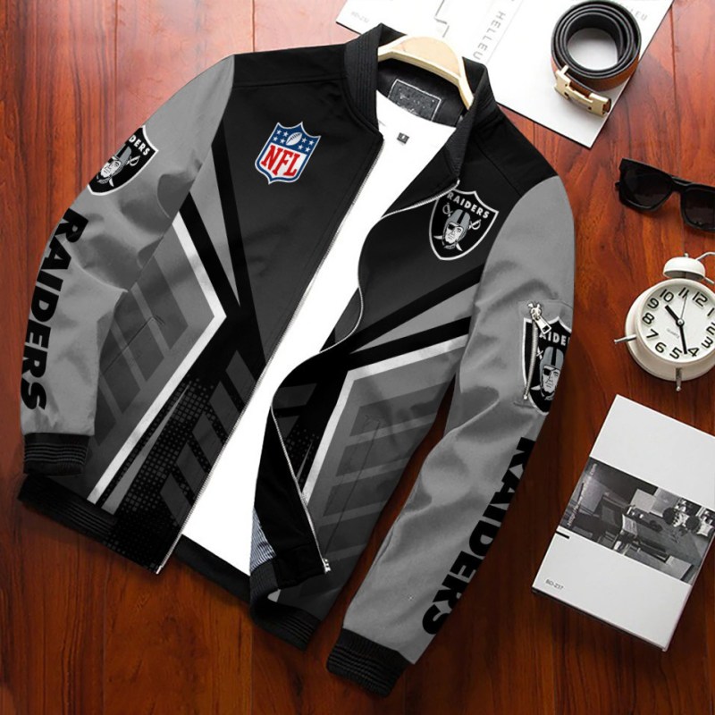 Las Vegas Raiders Bomber Jacket Image 1