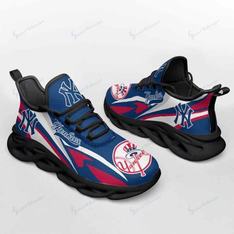 New York Yankees Yezy Running Sneakers Back View