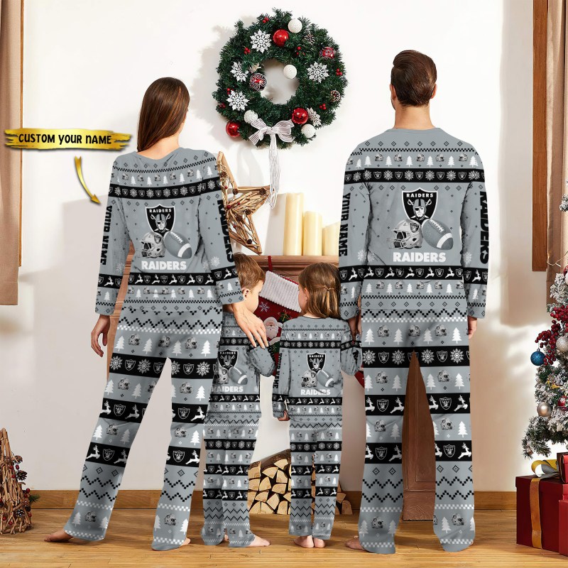 Las Vegas Raiders Personalized Pajamas Set - Image 2