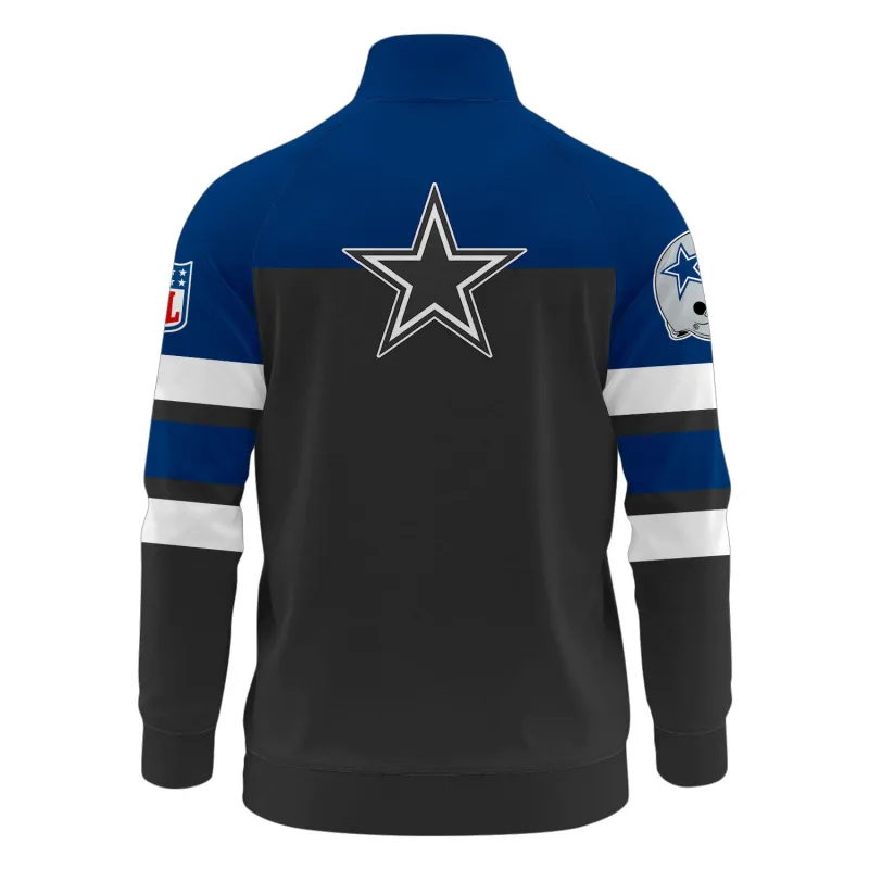 Stylish Stand Collar Jacket for Game Day
