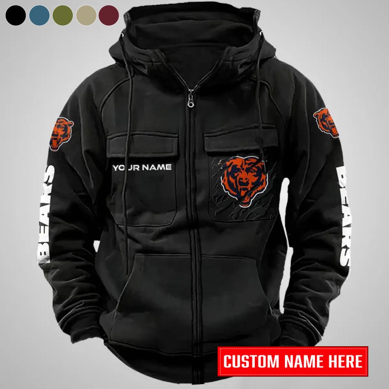 Chicago Bears Black Hoodie