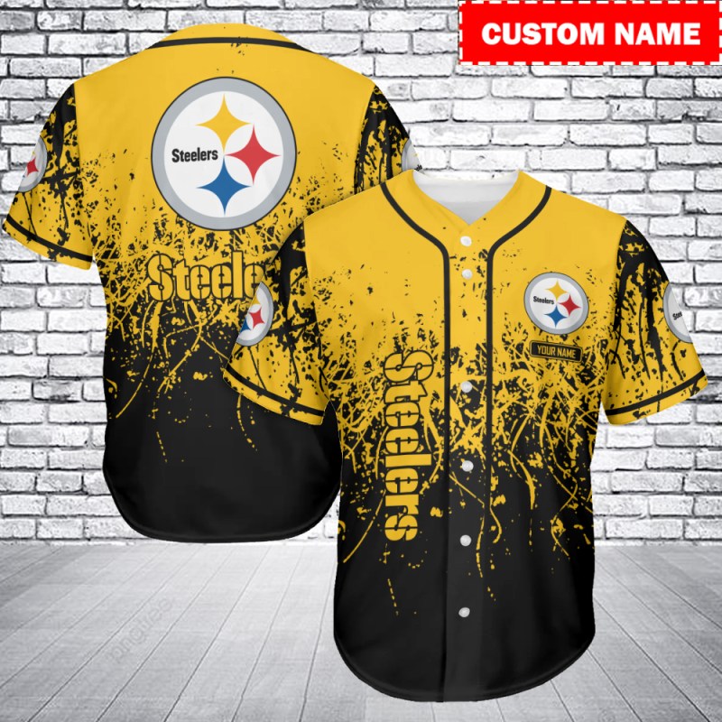Pittsburgh Steelers Personalized Baseball Jersey