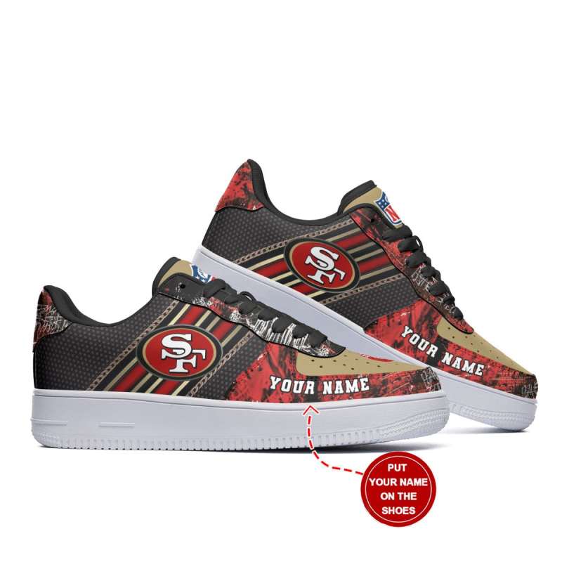 San Francisco 49ers Personalized AF1 Shoes