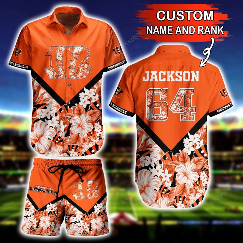 Cincinnati Bengals Personalized Shirt and Shorts