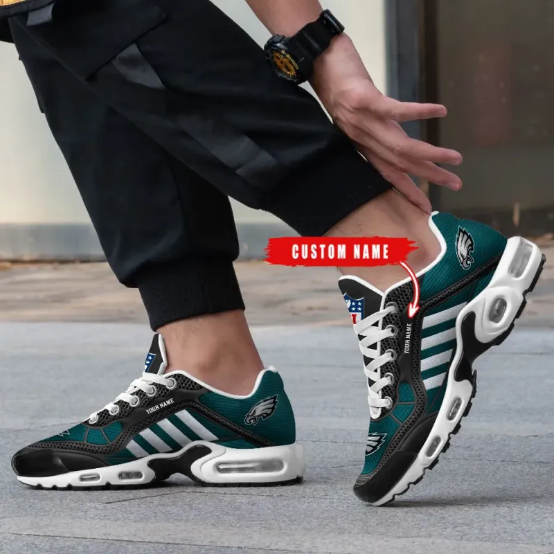 Philadelphia Eagles Youth Sneakers Side View
