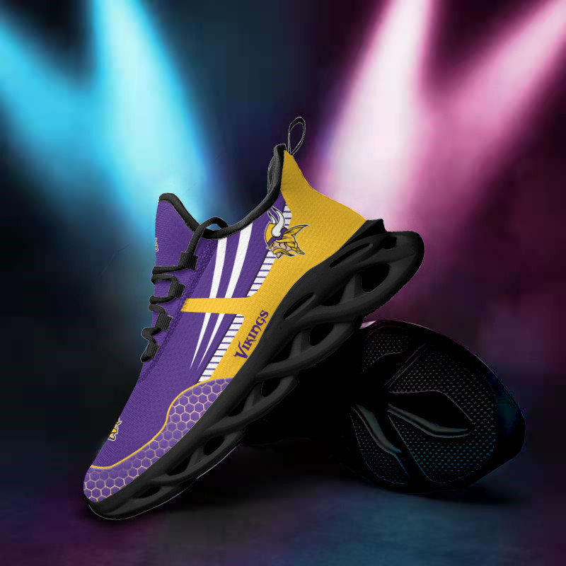 Minnesota Vikings Yezy Running Sneakers Detail