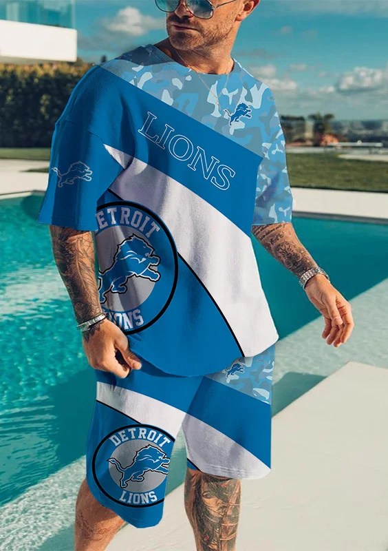 Detroit Lions T-Shirt and Shorts