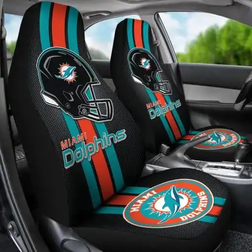 Miami Dolphins Car Seat Cover - Side View