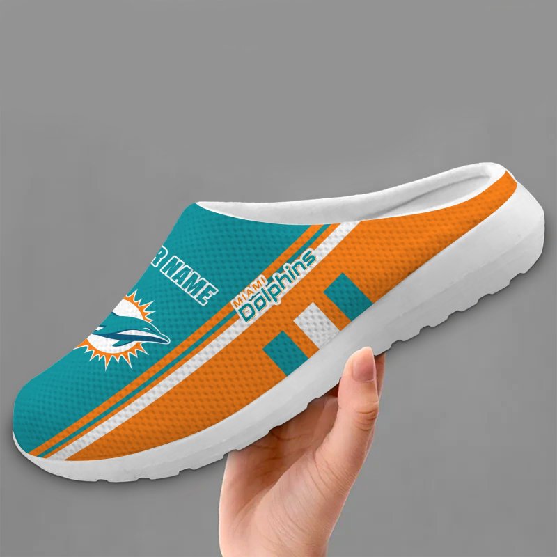 Miami Dolphins Slip-on Half Shoes Design 3