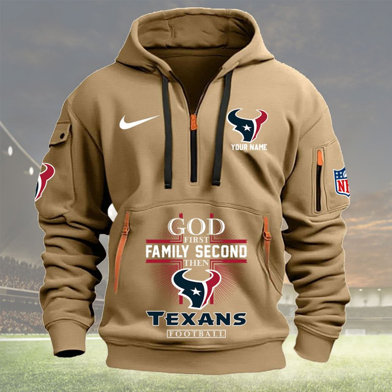 Khaki Houston Texans Hoodie