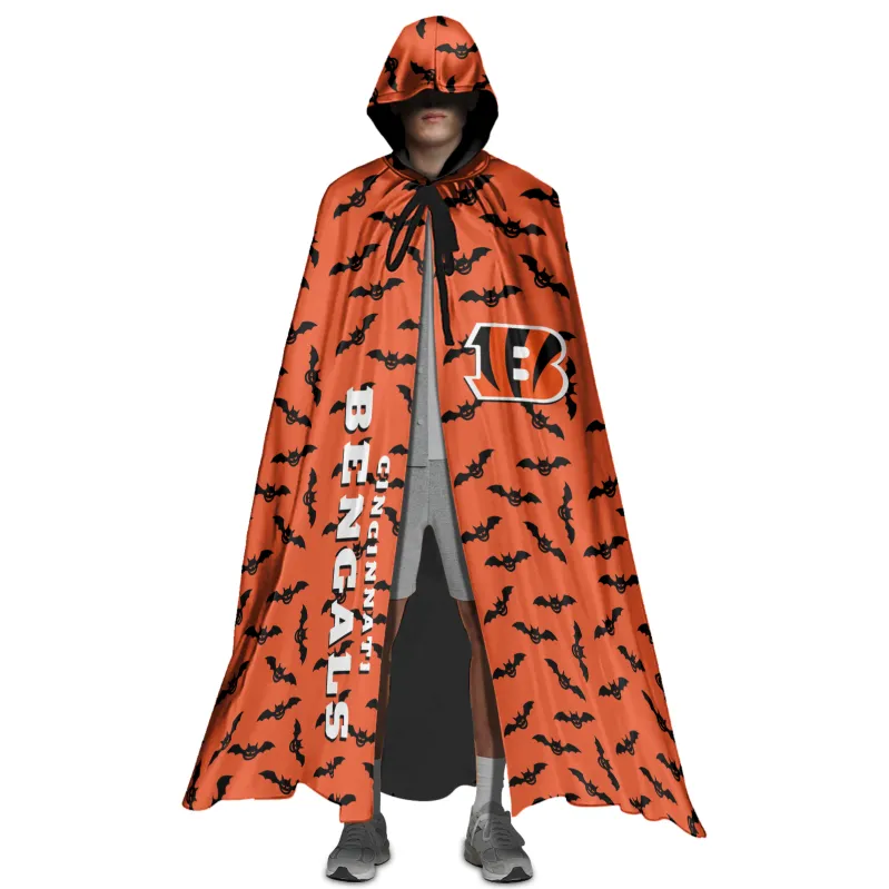 Cincinnati Bengals Halloween Cloak - Front View