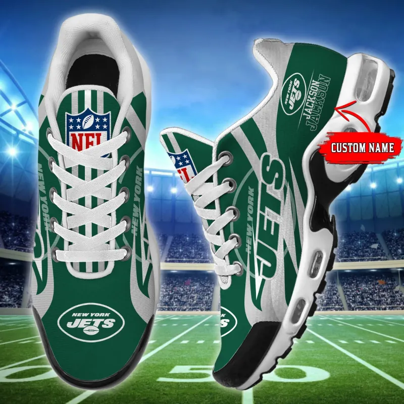 New York Jets Personalized Plus T-N Youth Sneakers