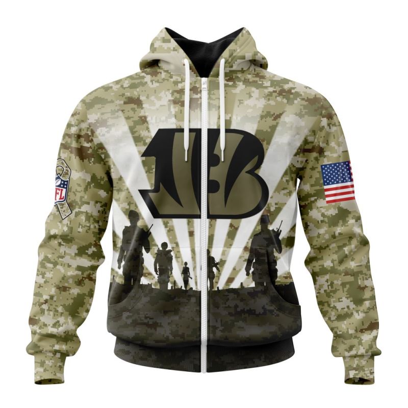 Cincinnati Bengals Zip Hoodie Front