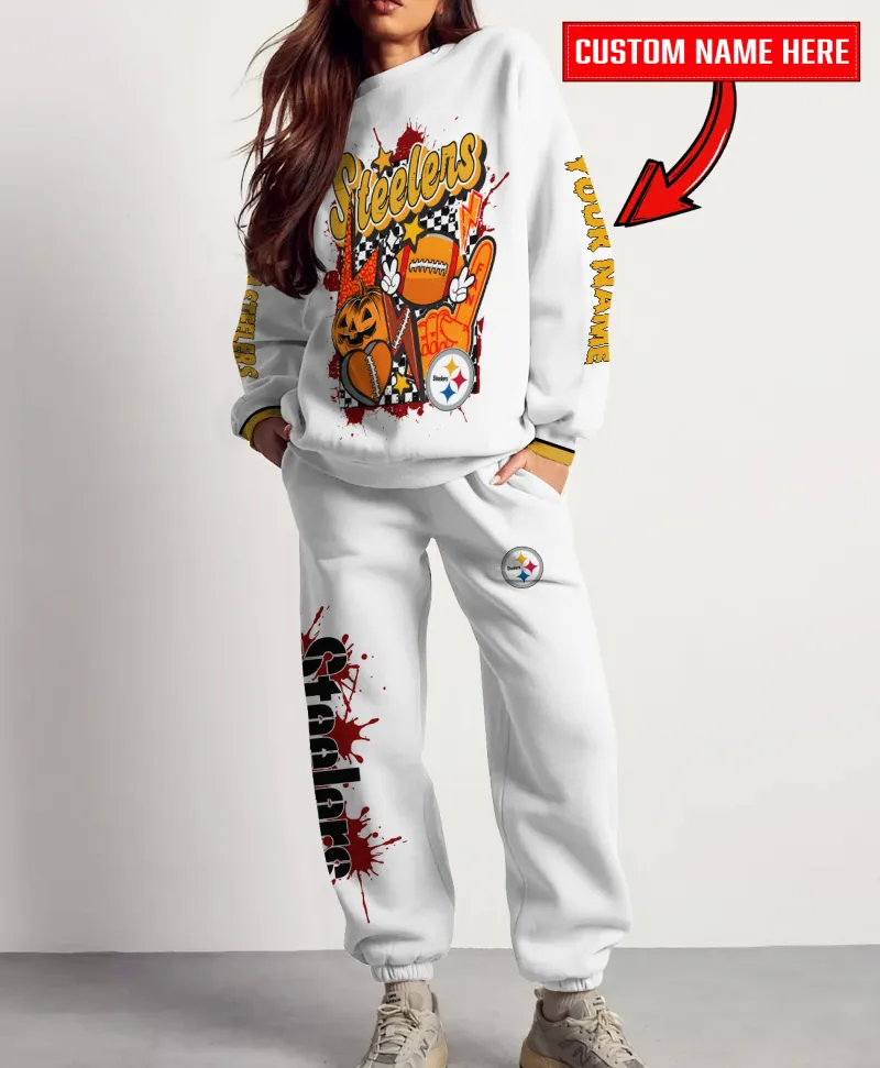 Pittsburgh Steelers Halloween Collection Sweatshirt and Sweatpants Set