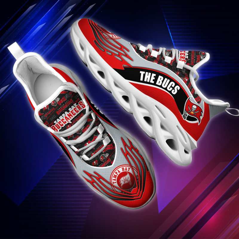 Tampa Bay Buccaneers Yezy Running Sneakers Side View