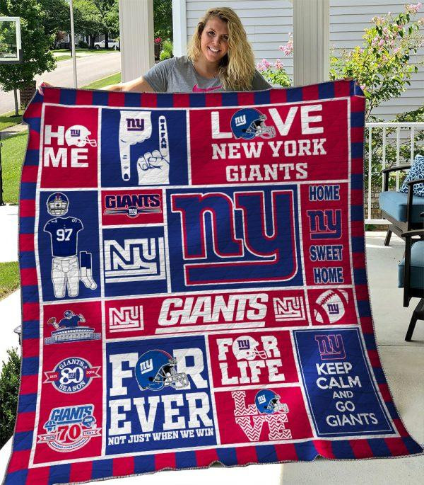 New York Giants Premium Quilt Size Chart