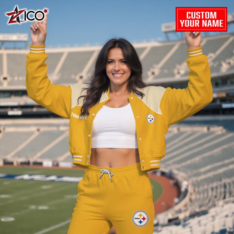 Pittsburgh Steelers Varsity Jacket and Sweatpants - MKOutdoor2