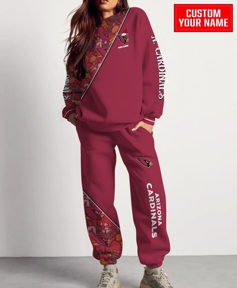 Arizona Cardinals Christmas Pattern Unisex Combo Sweatshirt And Sweatpants