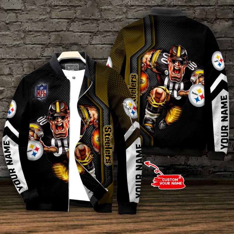 Pittsburgh Steelers Personalized Bomber Jacket