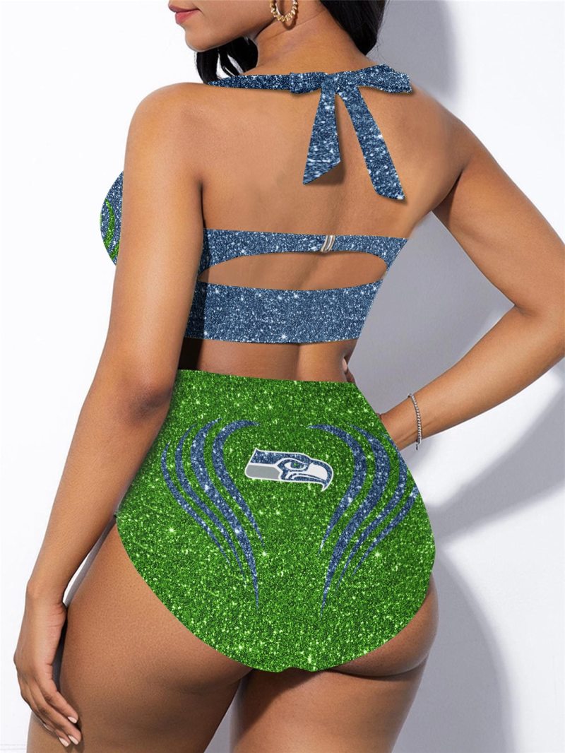 Seattle Seahawks Bikini Swimsuit Detail