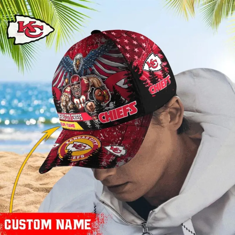 Kansas City Chiefs Personalized Classic Cap Image 2