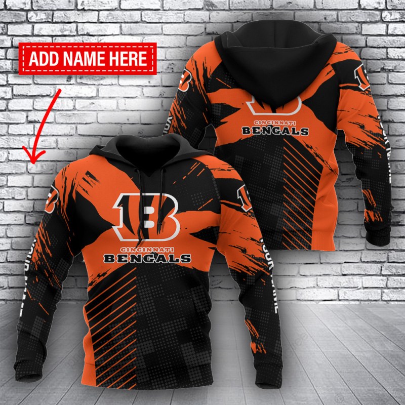 Cincinnati Bengals Personalized Hoodie